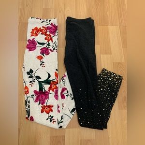 Two Old Navy Girls Leggings